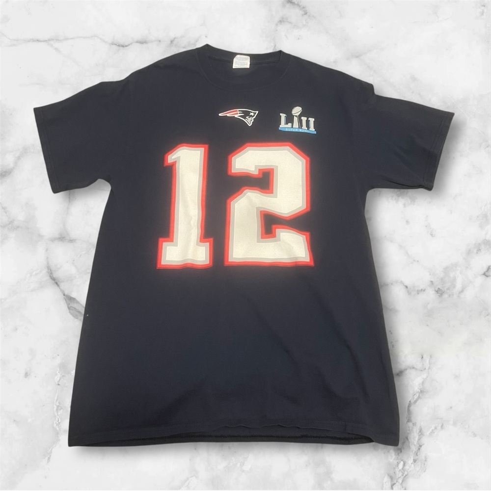 Tom Brady Super Bowl LII 2017 Shirt Size Medium New England‎ Patriots